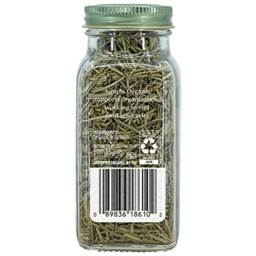 Simply Organic Whole Rosemary Leaf - Fresh Aromatic Flavor