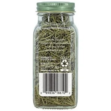 Simply Organic Whole Rosemary Leaf - Fresh Aromatic Flavor