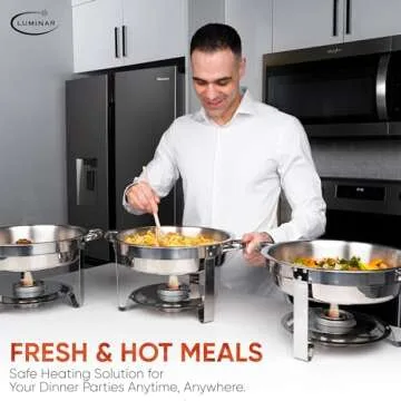 Luminar Chafing Dish Fuel Cans - 12 Pack for Easy Events