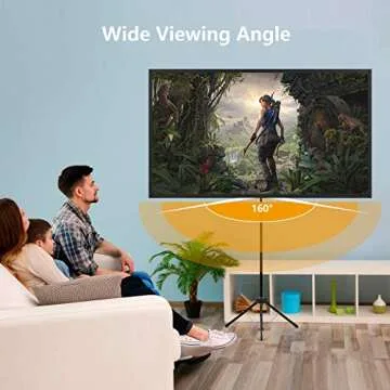 100 Inch Portable Projector Screen with Tripod Stand