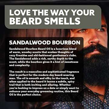 Crafted Beards Sandalwood Bourbon Beard Oil - 1oz