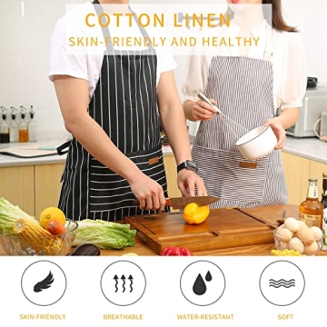Tosewever Kitchen Cooking Aprons - Adjustable & Stylish Aprons