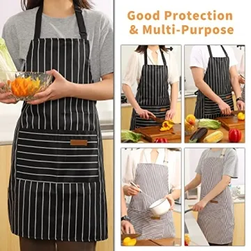 Tosewever Kitchen Cooking Aprons - Adjustable & Stylish Aprons