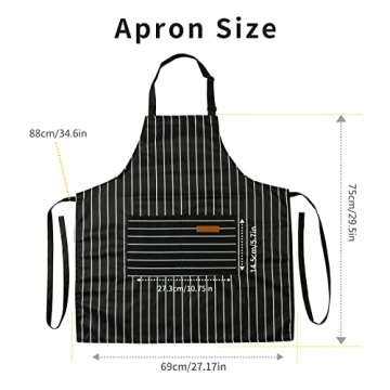 Tosewever Kitchen Cooking Aprons - Adjustable & Stylish Aprons