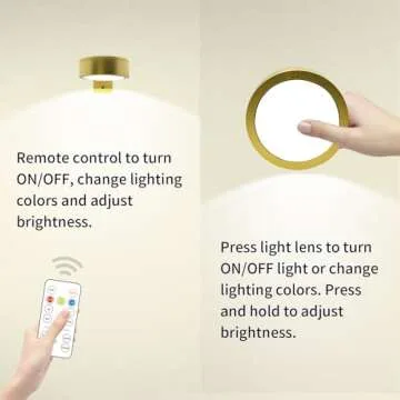 Arixinks Battery Picture Light 3Pack Gold,Wireless Painting Light with Remote,3 Lighting&Dimmable,Wall Art Light for Painting Accent Light &Timer for Pictures Frames Gallery Potrait Magnetic