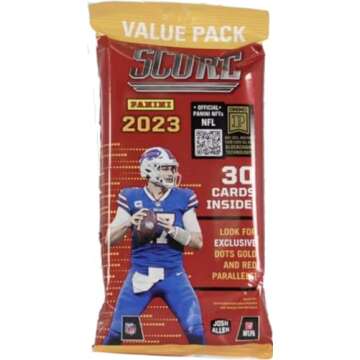 2023 Score Football Trading Card Cello Fat Pack (30 Cards)
