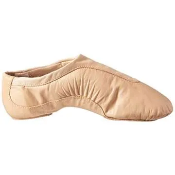 Bloch Women's Jazz Shoe - Tan Leather & Neoprene Comfort
