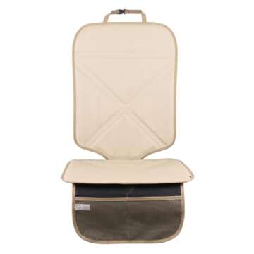 Viaviat Car Seat Protector Leather Waterproof Child Safety Seat Protector Cover with Thick Pad and 2...