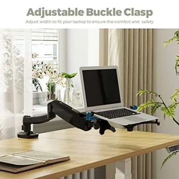 FLEXIMOUNTS 2-in-1 Adjustable Laptop & Monitor Mount