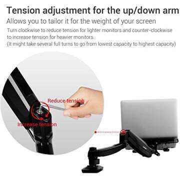 FLEXIMOUNTS 2-in-1 Adjustable Laptop & Monitor Mount