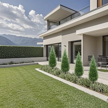 3 Foot Artificial Cedar Topiary Trees for Indoor Outdoor Use