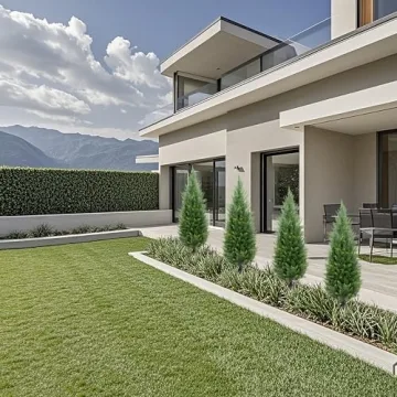 3 Foot Artificial Cedar Topiary Trees for Indoor Outdoor Use