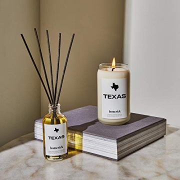 Homesick Texas Candle - Long-Lasting 13.75 oz Scented Jar