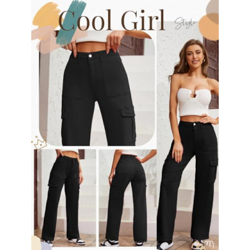 Stylish QYANGG Women's Cargo Pants with Multiple Pockets