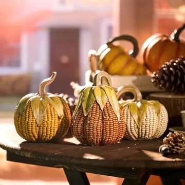 Valery Madelyn Fall Pumpkins - Rustic Harvest Decor Set of 3