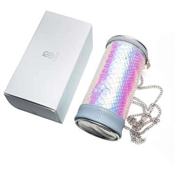 SOJOS Stylish Sunglasses Case with Strap for 3 Pairs