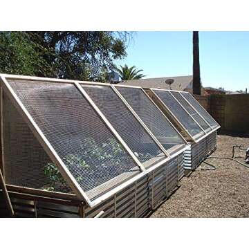 AMAGABELI GARDEN & HOME Hardware Cloth 1/4 Inch 48in x 100ft 23gauge Galvanized After Welding Fence Mesh Roll Plant Supports Poultry Netting Chicken Wire Snake Fence Gopher Racoons Gutter Guard JW004