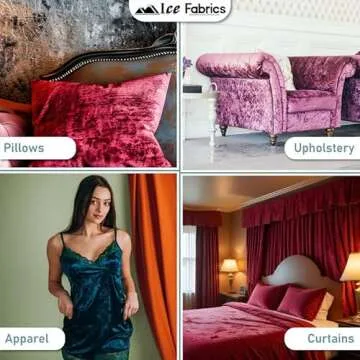 Luxury Stretch Crushed Velvet Fabric - 60/62" Wide Red