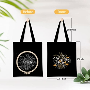 Embroidery Kit for Beginners - Create Your Own Tote