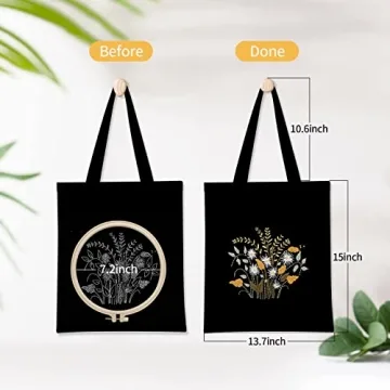 Embroidery Kit for Beginners - Create Your Own Tote