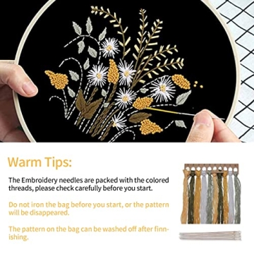 Embroidery Kit for Beginners - Create Your Own Tote