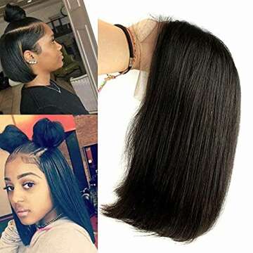 9A Lace Front Short Bob Wig for Natural Style