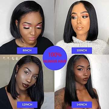 9A Lace Front Short Bob Wig for Natural Style