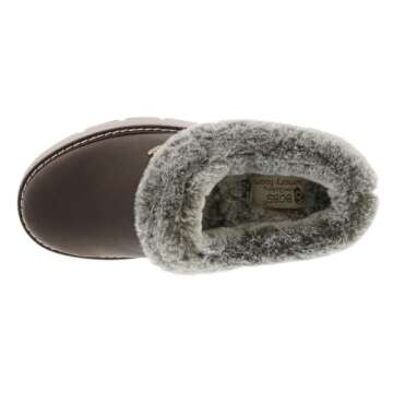 Skechers Women's Keepsakes Lite-Cozy Blend Slipper, Chocolate, 8