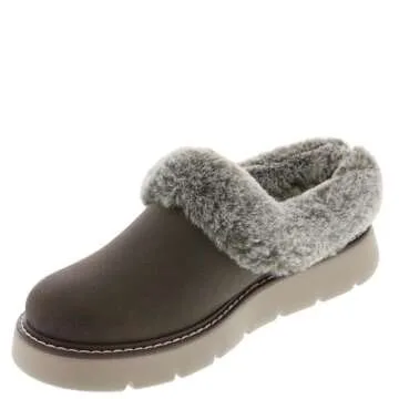 Skechers Women's Keepsakes Lite-Cozy Blend Slipper, Chocolate, 8