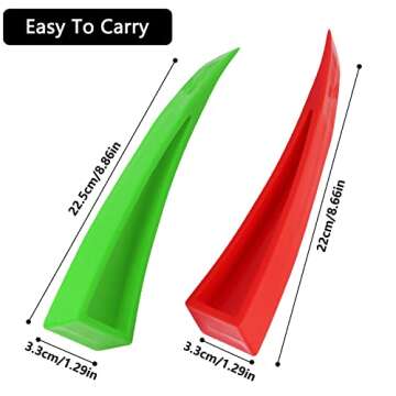 Aienxn 4PCS (Red & Green) Window Curved Dent Repair Tools Plastic Paintless Dent Removal Tool for Ca...