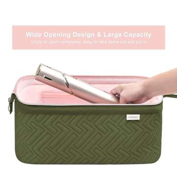 Leudes Hair Tools Travel Bag for Shark Flexstyle Carrying Case Portable Shark Hair Air Wrap Dryer Ca...