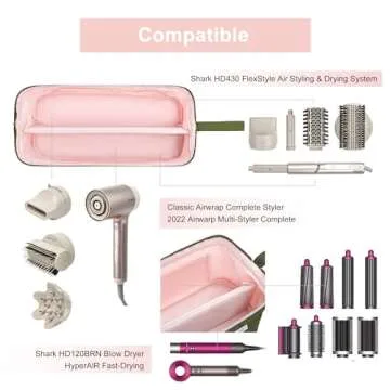 Leudes Hair Tools Travel Bag for Shark Flexstyle Organizer