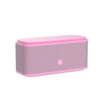 DOSS SoundBox Touch Wireless Bluetooth Speaker with 12W HD Sound and Bass, IPX5 Water-Resistant, 20H Playtime, Handsfree, Portable for Office, Home, Outdoor, Travel-Pink