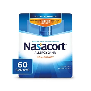 Nasacort 24HR Allergy Nasal Spray - Non-Drowsy, Alcohol-Free Relief