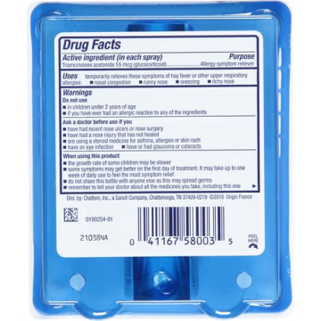 Nasacort 24HR Allergy Nasal Spray Non-Drowsy Relief