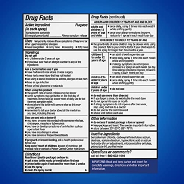 Nasacort 24HR Allergy Nasal Spray Non-Drowsy Relief