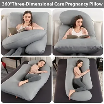 Elover U-Shape Pregnancy Body Pillow for Restful Sleep