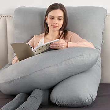 Elover U-Shape Pregnancy Body Pillow for Restful Sleep