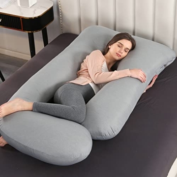 Elover U-Shape Pregnancy Body Pillow for Restful Sleep
