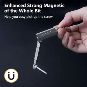 MulWark Hex Head Allen Wrench Drill Bit Set 20PC (10pc Metric & 10pc SAE), 2.3" Long 1/4" Diameter Quick Release Shank Magnetic Screwdriver Bit Set for Assembling Furniture