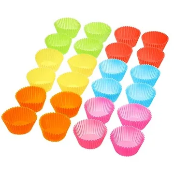 Versatile BiaoGan Silicone Cupcake Baking Cups 24 Pack