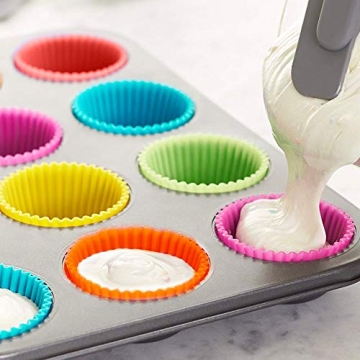 Versatile BiaoGan Silicone Cupcake Baking Cups 24 Pack