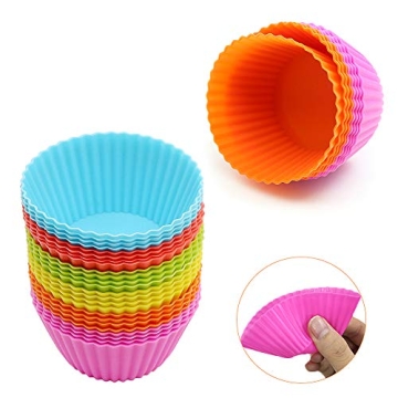Versatile BiaoGan Silicone Cupcake Baking Cups 24 Pack