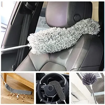 Tiumso 5-in-1 Microfiber Duster Kit for High Ceilings & Fans