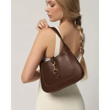 Chic Vegan Leather Shoulder Bag - Adjustable & Stylish