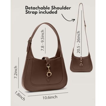 Chic Vegan Leather Shoulder Bag - Adjustable & Stylish