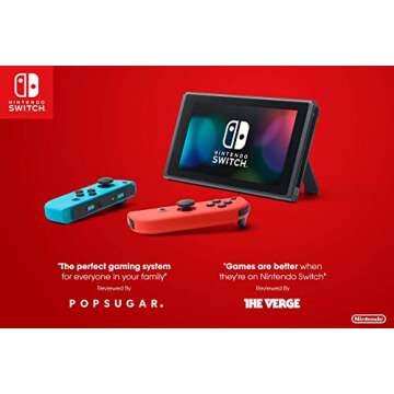 Nintendo Switch – Neon Red and Neon Blue Joy-Con (Renewed)