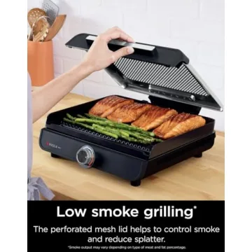 Ninja Sizzle Indoor Grill 500°F High Heat Nonstick Technology