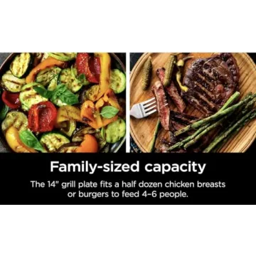 Ninja Sizzle Indoor Grill 500°F High Heat Nonstick Technology