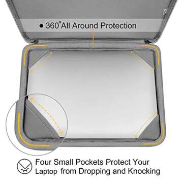 MOSISO Compatible with MacBook Air 13 inch Case 2022 2021 2020 2019 2018 Release A2337 M1 A2179 A1932 Retina Display, Plastic Hard Shell&Bag&Keyboard Skin&Webcam Cover&Screen Protector, White Marble